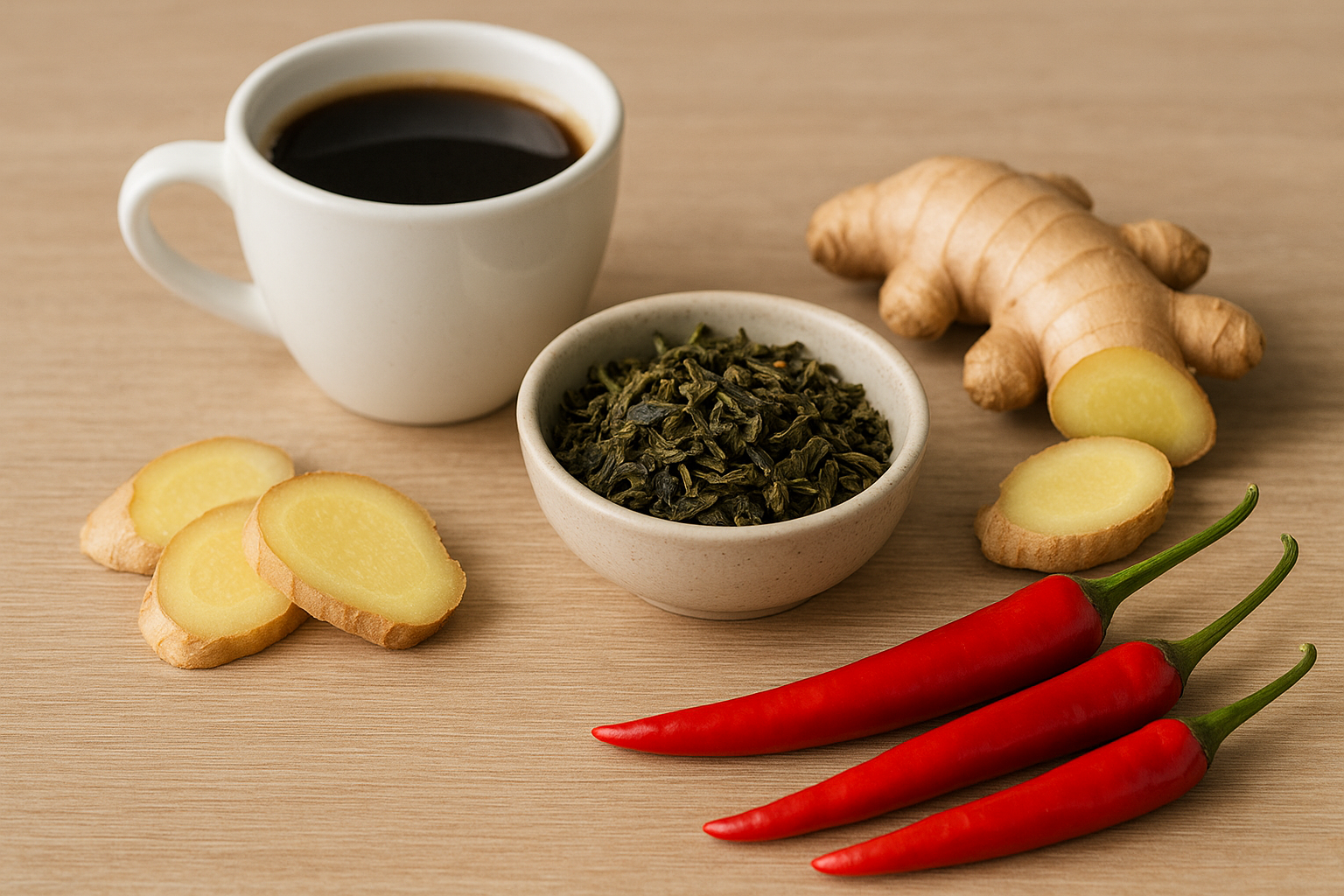 termogenico natural ingredientes 1 - Termog&ecirc;nico natural vs industrializado: diferen&ccedil;as, efic&aacute;cia e como escolher com seguran&ccedil;a