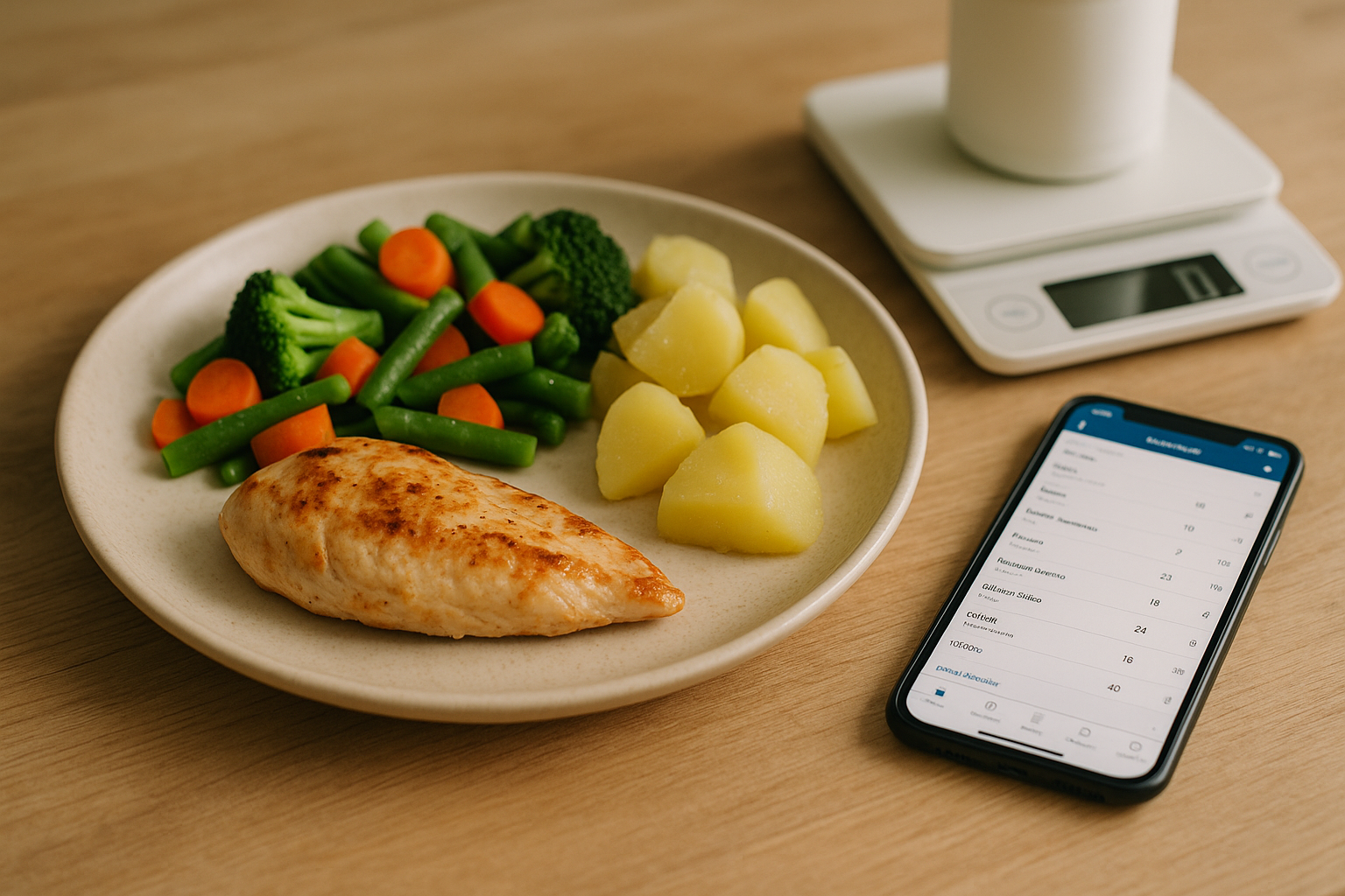 deficit calorico erro de porcao balanca cozinha - Por que mesmo com d&eacute;ficit cal&oacute;rico n&atilde;o emagre&ccedil;o? 12 causas comuns e como destravar