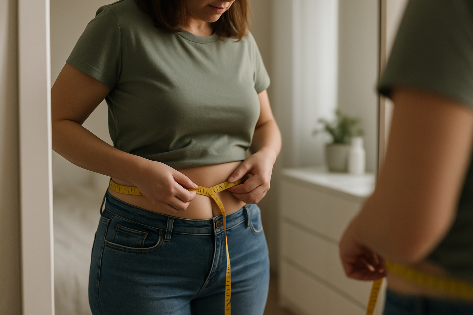 Por que o peso não baixa na balança? 13 motivos comuns (e o que fazer) medir cintura progresso emagrecimento - Por que o peso não baixa na balança? 13 motivos comuns (e o que fazer)