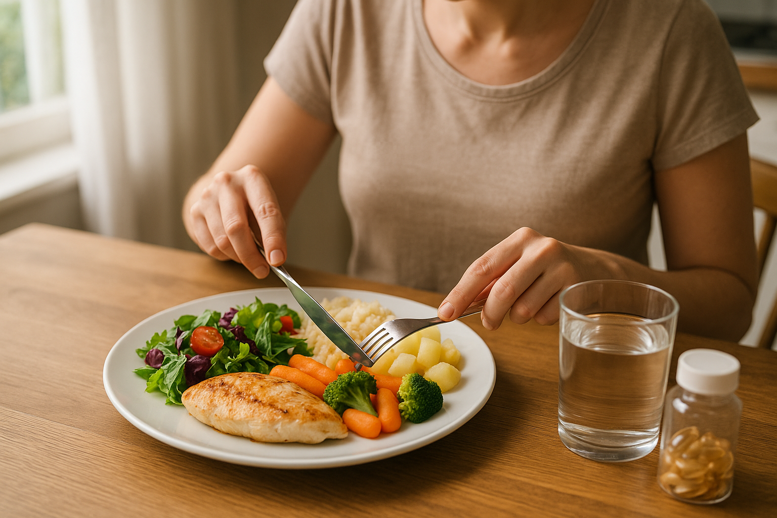 prato equilibrado emagrecimento saudavel - Como emagrecer de forma saud&aacute;vel: guia pr&aacute;tico com h&aacute;bitos que funcionam