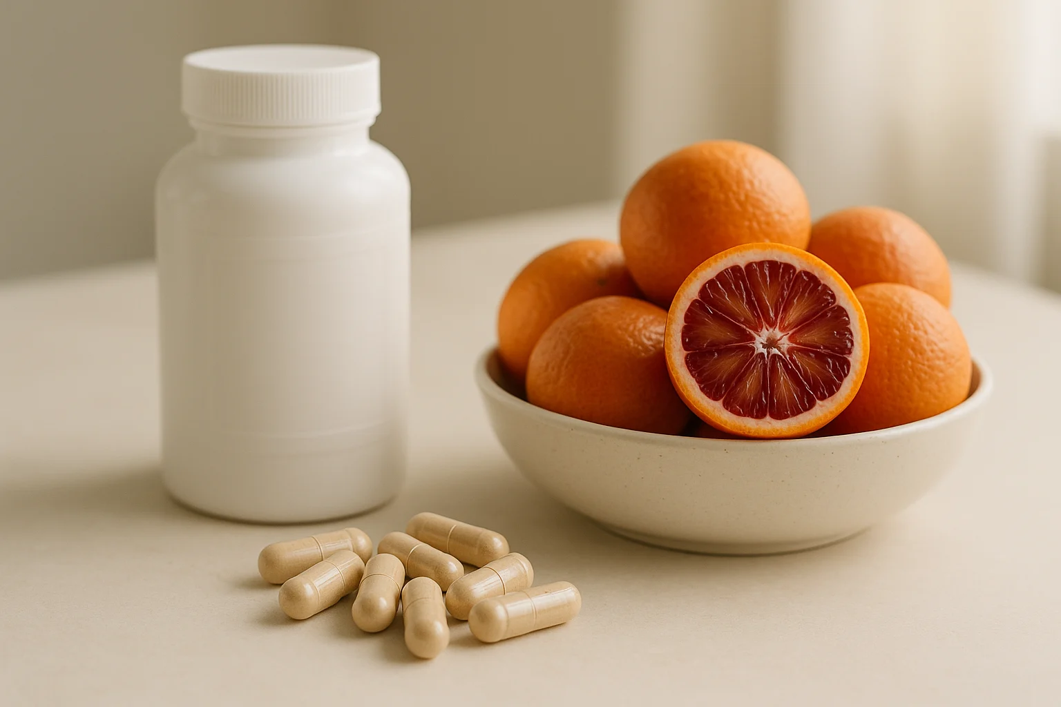 capsulas extrato laranja moro morosil.imgo - Laranja Moro natural ou em c&aacute;psulas: tem diferen&ccedil;a? Entenda o que muda na pr&aacute;tica