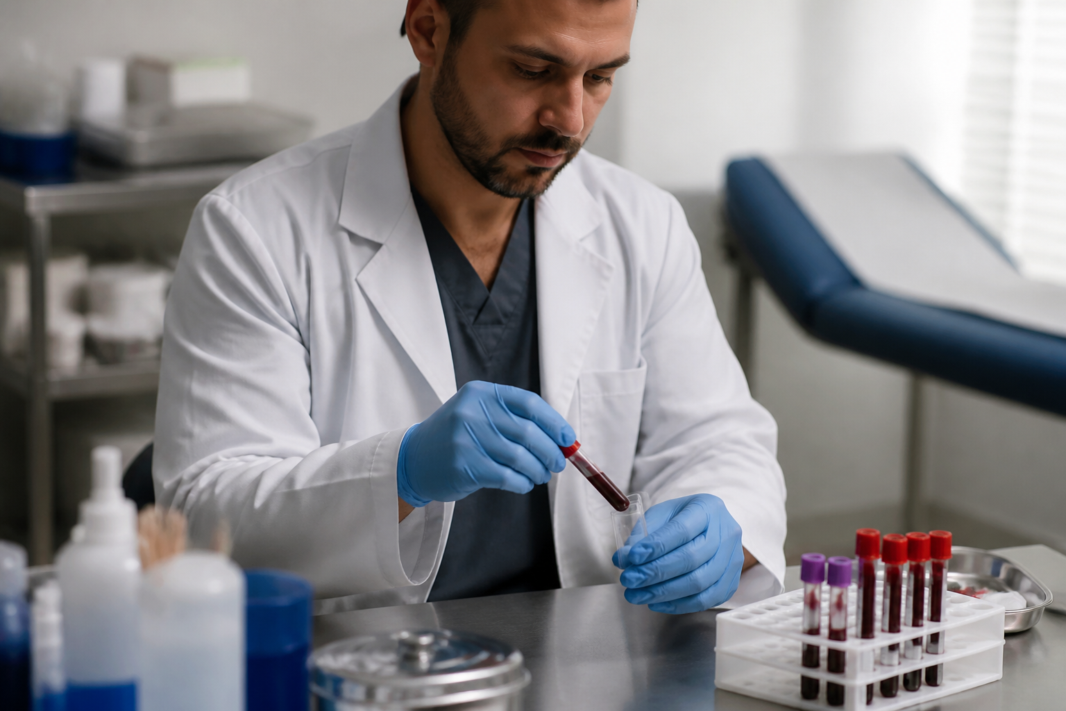 coleta sangue exame testosterona - Vale a pena fazer exame de testosterona se estou cansado? Entenda quando investigar