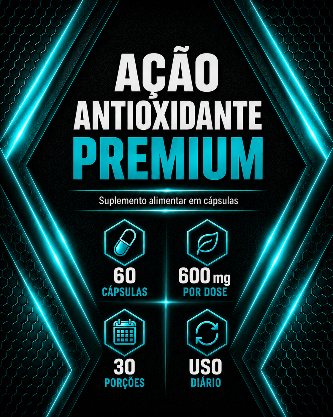 NAC Ultra – Suporte Antioxidante, Proteção Celular & Glutationa – (60 Cápsulas) - Imagem 2