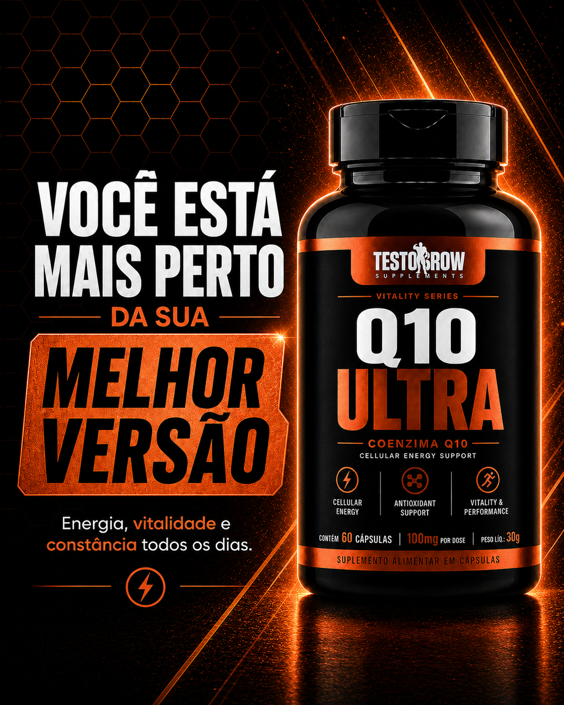 Q10 Ultra – Energia Celular, Vitalidade & Performance – (60 Cápsulas) - Imagem 6
