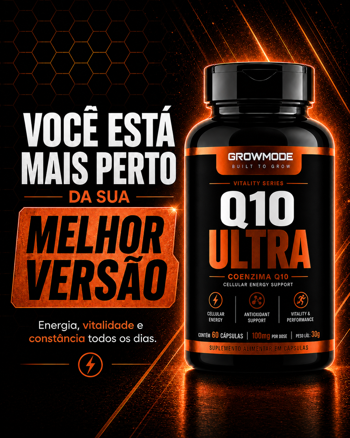 Q10 Ultra – Energia Celular, Vitalidade & Performance – (60 Cápsulas) - Imagem 5