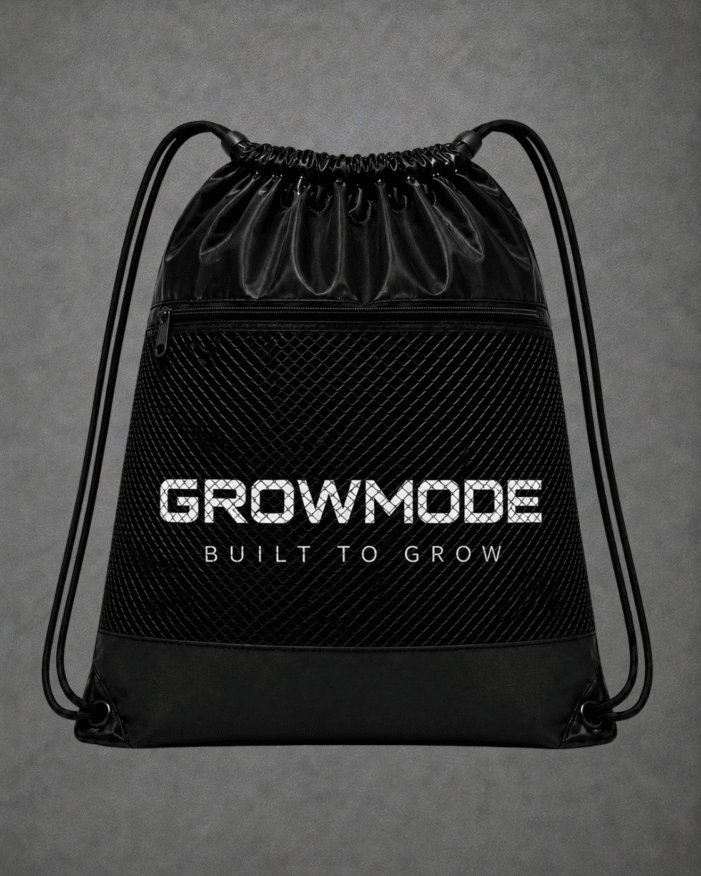 Bolsa Saco em Nylon Impermeável e Resistente com Bolso Frontal com Ziper + Tela