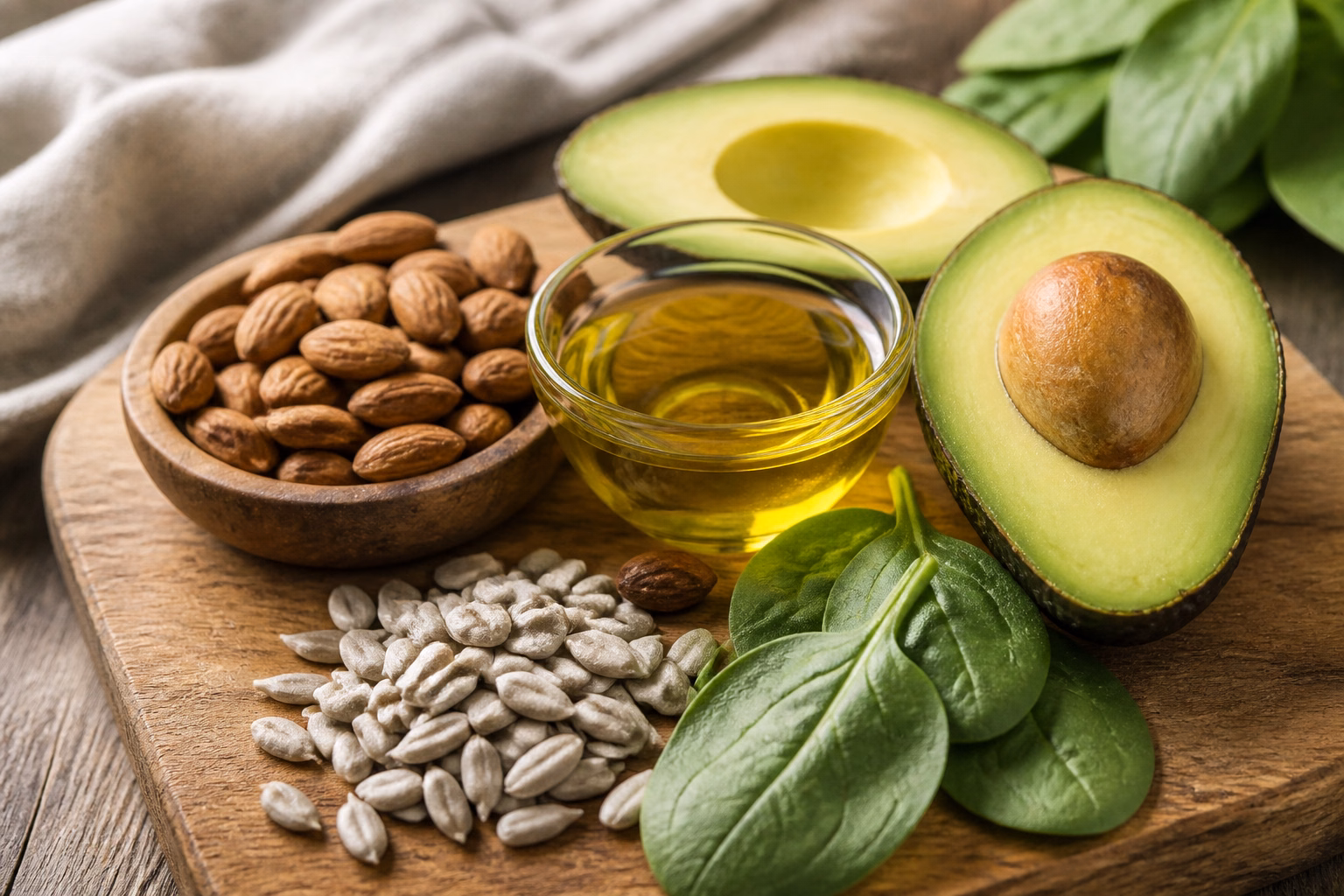 alimentos ricos em vitamina e.imgo - Por quanto tempo posso tomar vitamina E? Guia completo de uso seguro e eficiente