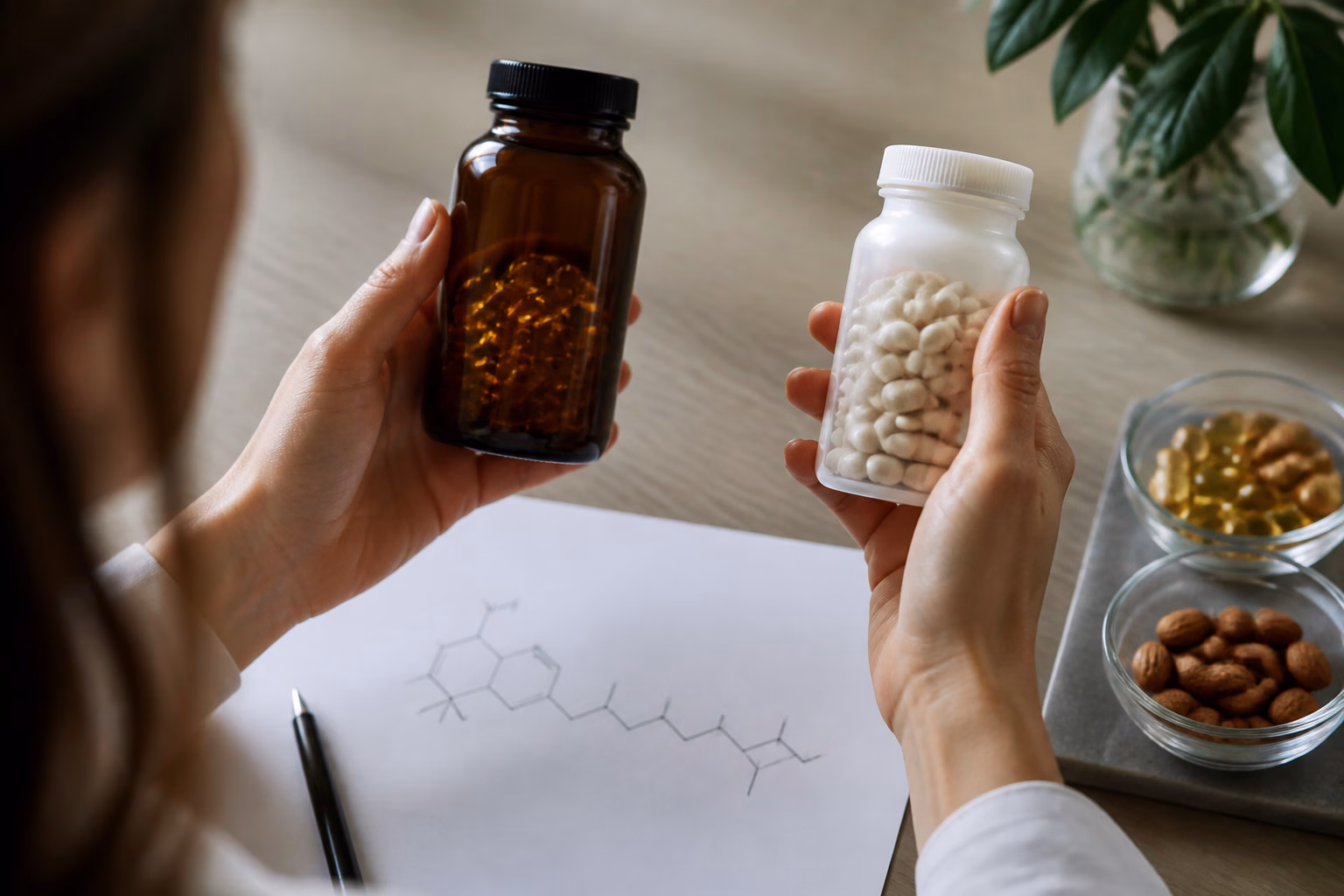 rotulo vitamina e d vs dl.imgo - Vitamina E natural vs sint&eacute;tica: qual escolher? Entenda diferen&ccedil;as, efic&aacute;cia e seguran&ccedil;a