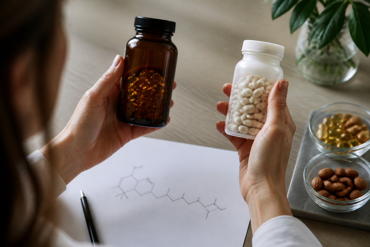 rotulo vitamina e d vs dl - Vitamina E natural vs sint&eacute;tica: qual escolher? Entenda diferen&ccedil;as, efic&aacute;cia e seguran&ccedil;a