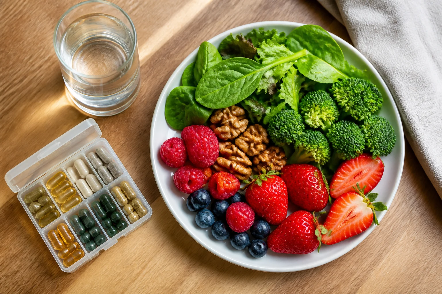Por que não sinto nada ao tomar antioxidante? Entenda o que é normal e o que observar antioxidantes na rotina alimentacao.imgo - Por que não sinto nada ao tomar antioxidante? Entenda o que é normal e o que observar