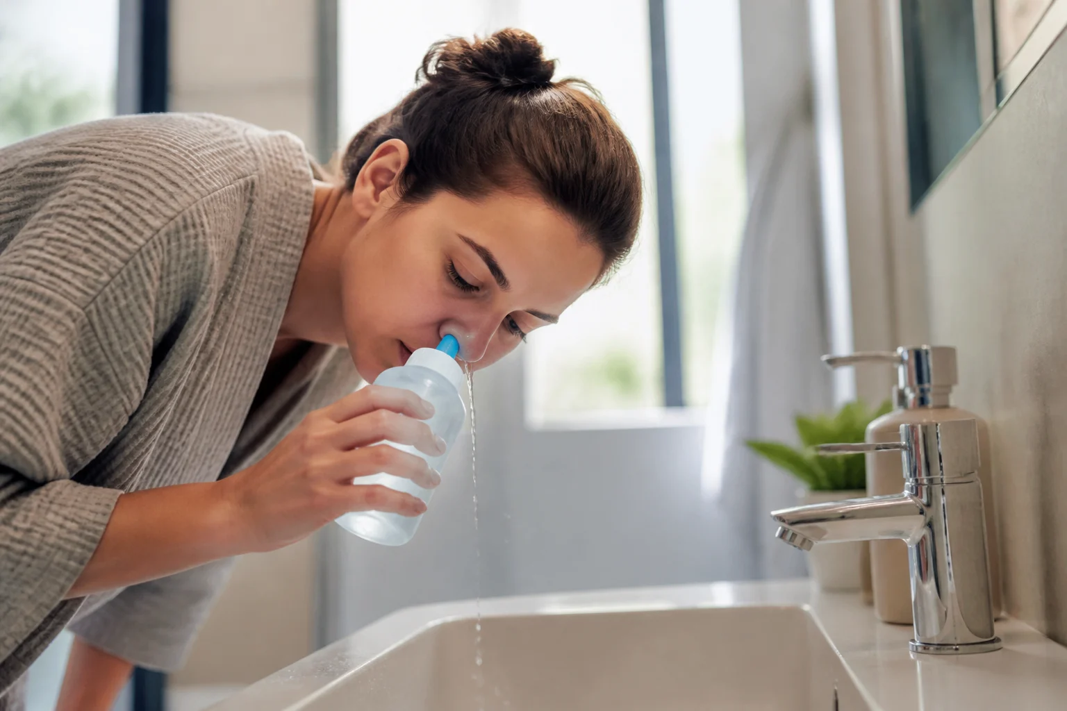 lavagem nasal rotina sinusite.imgo - NAC para sinusite cr&ocirc;nica: como usar com seguran&ccedil;a e o que esperar