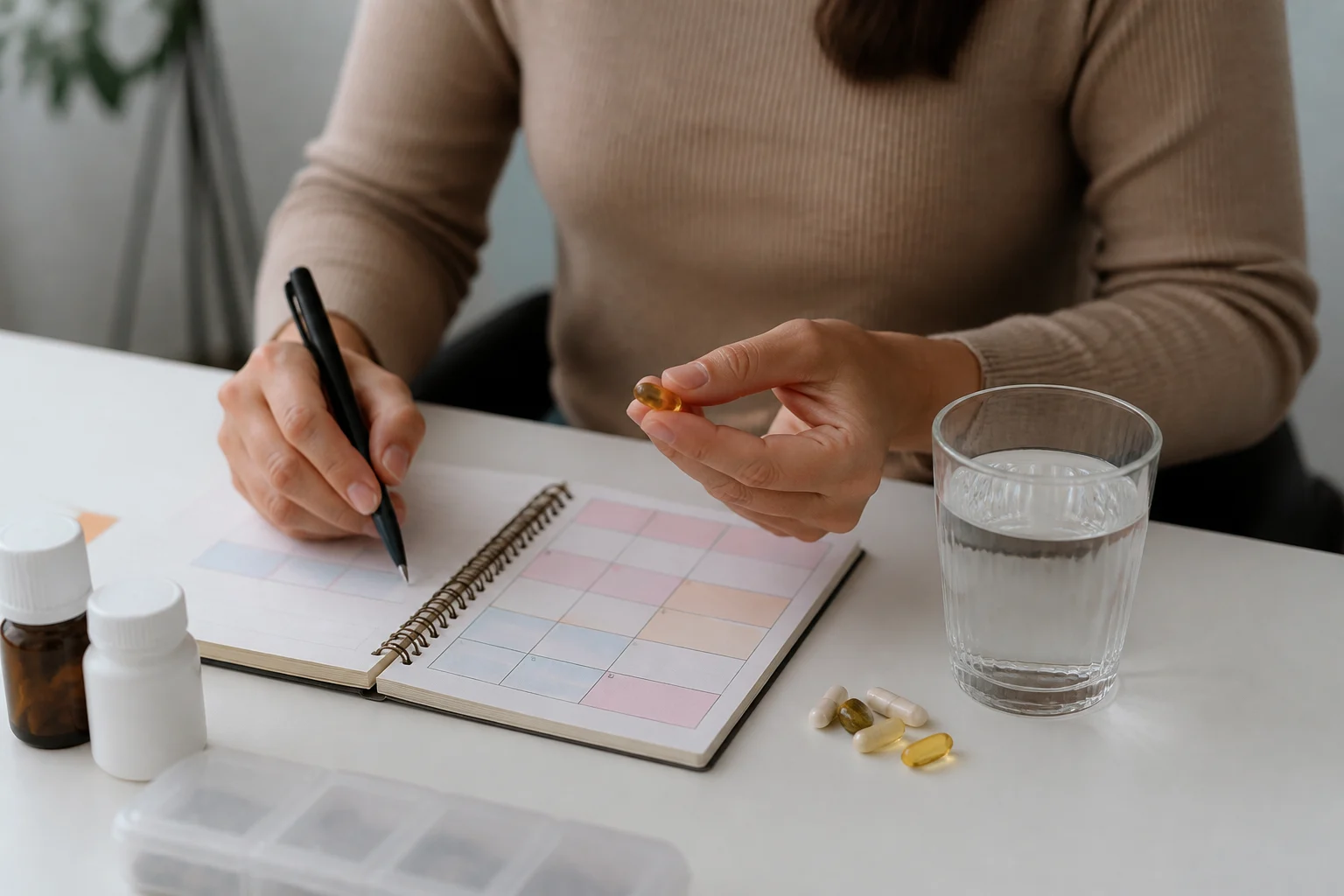 Erros ao misturar suplementos com remédios do dia a dia: o que evitar e como usar com segurança organizar horarios suplementos e remedios.imgo - Erros ao misturar suplementos com remédios do dia a dia: o que evitar e como usar com segurança